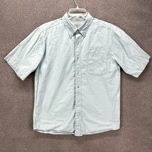 Knightsbridge‎ Button Down Shirt Mens Blue Short Sleeve Pocket
